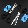 6.0 Inch, Freelander Black Elastic Handle Hair Scissors, Hair Scissors, Flat Scissors, Bangs Scissors, Tooth Scissors, Thin