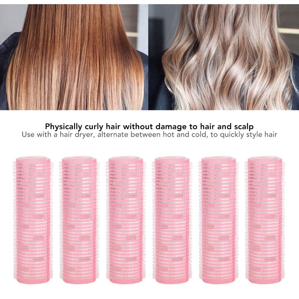 6pcs Easy To Use Hair Rollers Professional Self Grip Hair Rollers Hair Rollers Set Home Use