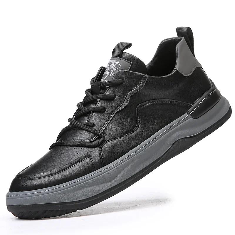 New Men's Casual Shoes Genuine Leather Sneakers Fashion Designer Handmade Men Shoes Soft Sport Designer Zapatos De Hombre 2024