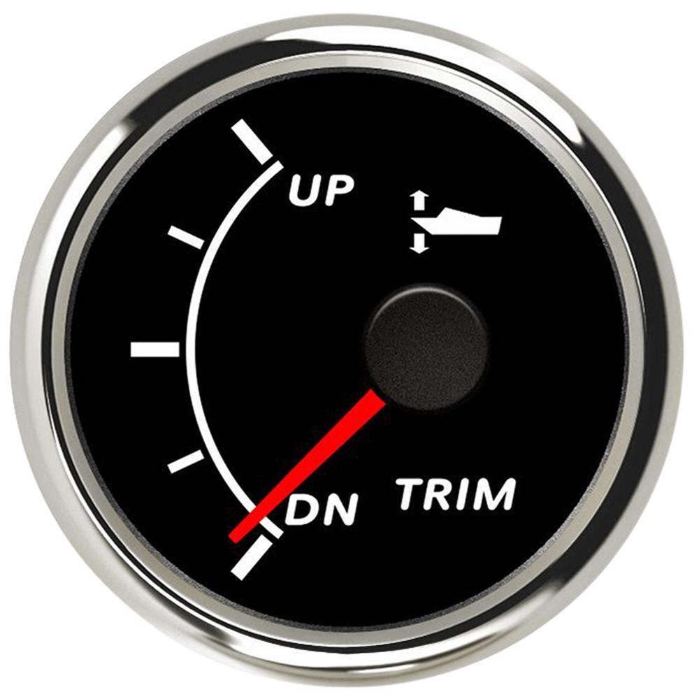 52mm Marine Trim Gauge Waterproof Trim Gauge UP-DN  with Red Backlight for Auto Motor Parts Yacht 9-32V Car Accessories
