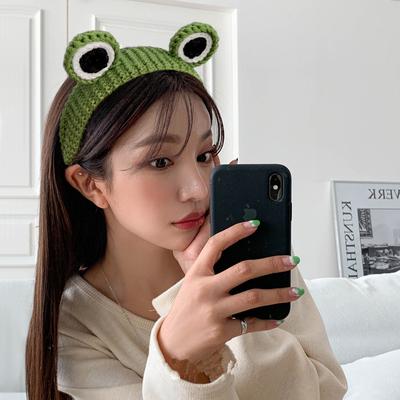 Cartoon Stirnband für Frauen, Niedliches gestricktes Wollstirnband, Haarspange, Nicht-Haar-Accessoire