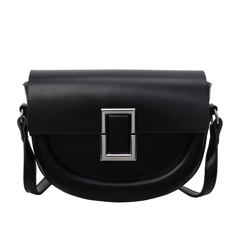 Geantă nouă de vară pentru femei, geantă ușoară de lux, geantă simplă de umăr, geantă la modă, geantă semi-rotunda