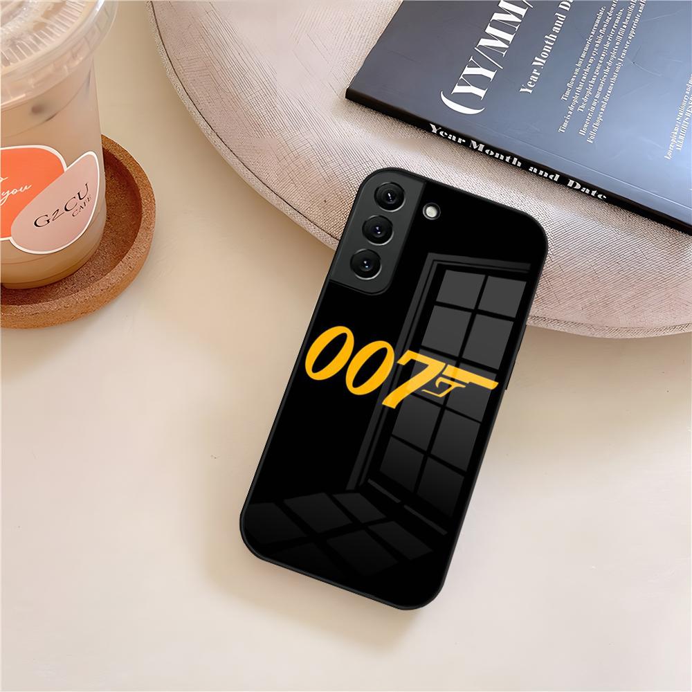 

J-James B-BondES 0-007 Phone Case Glass For Samsung Galaxy S25 S23 S24 S21 S22 S20 Ultra Fe Plus A15 A14 Cover Samsung S24