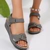 Summer Wedge Sandals for Women   Non Slip Beach Shoes Woman Lightweight Casual Platform Sandalias  Plus 43 Size
