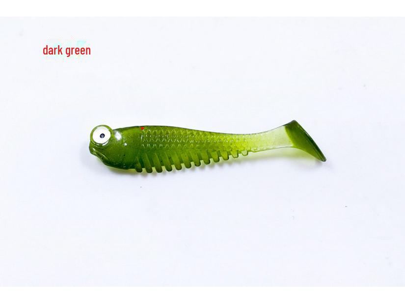 

Мини T-Tail светящаяся бионическая мягкая приманка для рыболовных снастей, приманка-имитатор мелкой рыбы 5cm/1.3g Small Soft Fish