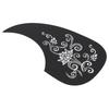 Guitar Pickguard PVC Protective Decorative Self Adhesive Acoustic Guitar Scratch Plate Silver Pattern