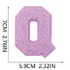 Xiao Tian Colorful 7cm Chenille A-Z Alphabet Embroidered Cloth Patch for Bags