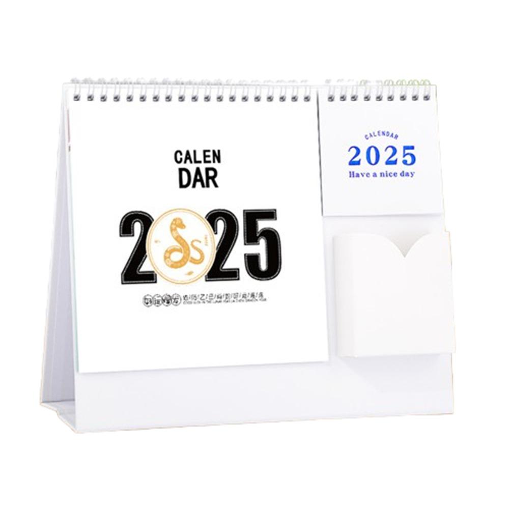 Simple Agenda Planner Scheduler Standing Flip Calendar Gift 2025 Desk Calendar  Home Decoration