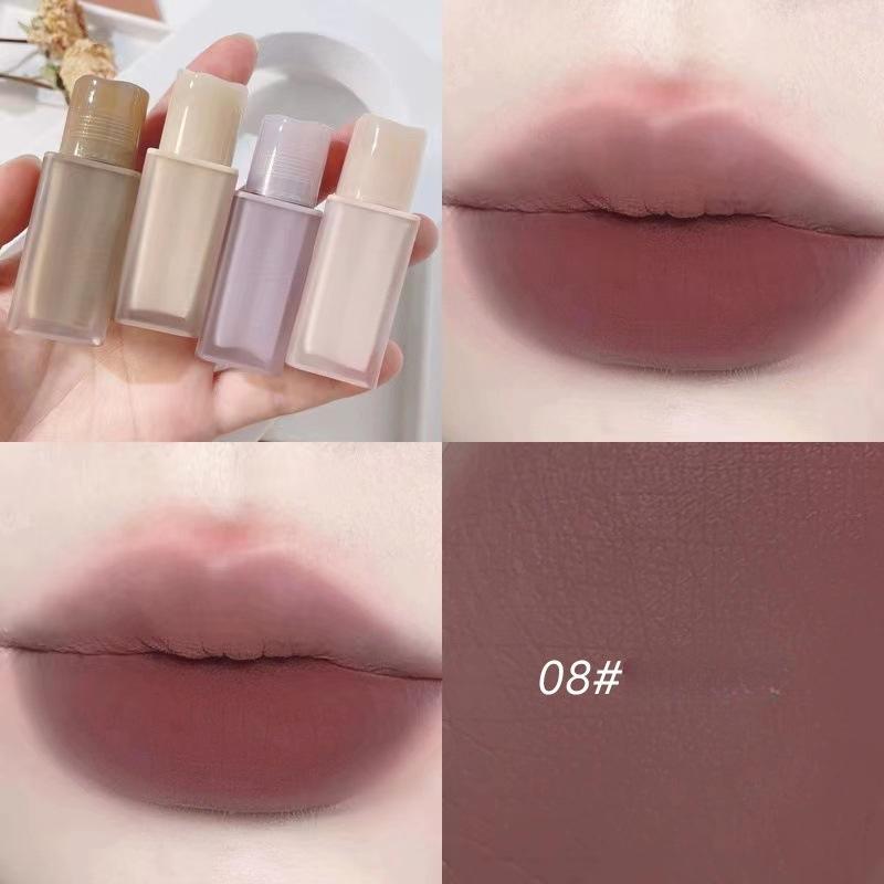 

Мягкая глазурь для губ с антипригарным покрытием, невыцветающая чашка с антипригарным покрытием, студентка, белая бархатная матовая помада-туман