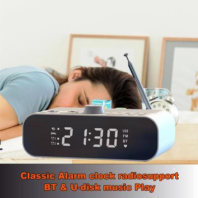 Digital Alarm Clock Radio BT LED Display FM Radio with Auto-Off Timer Digital Radio for Home Bedroom