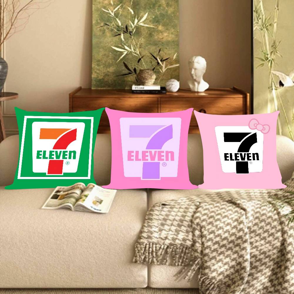 Maple Design Cushion Cover Happy Autumn Harvest decor Holiday Decorati Pillow Cover LOGO 7-E-ELEVENS