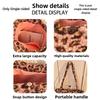 Double-sided Use Korean Leopard Shopping Bag Leopard Print Storage Shoulder Bag  Girl