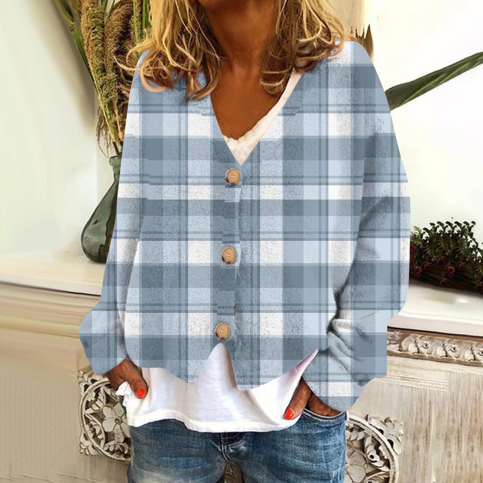 

Женская модная короткая куртка с длинным рукавом и принтом в клетку, однобортный плюшевый топ XL небесно-голубой