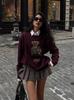 2026 Autumn/Winter Women's Casual Academy Style Bear Sweater