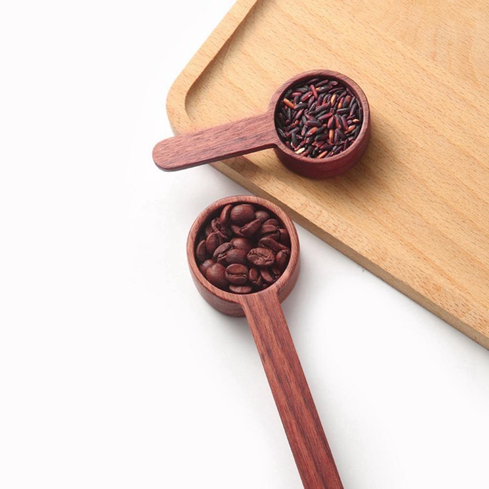 

Brown Wooden Measuring Spoon Wooden Coffee Spoon Wooden Coffee Scoop Coffee Measuring Short Handle