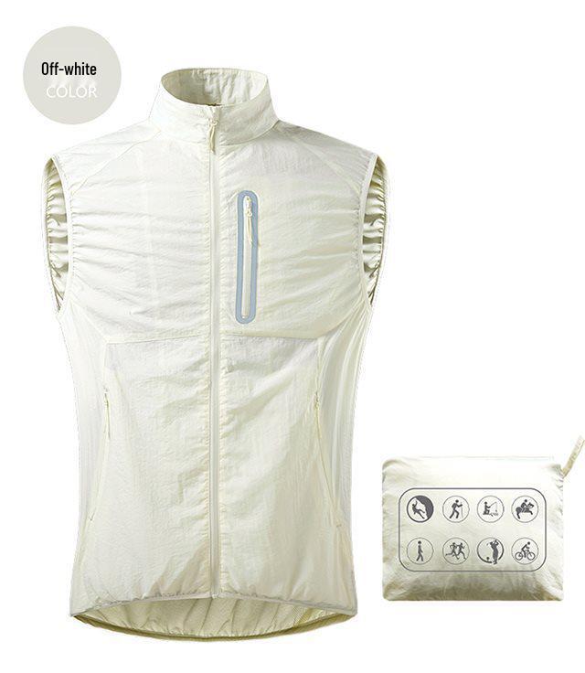 

Men s Summer Ice Silk Sun Protection Vest - Lightweight, Breathable, Casual Triple Extra Large
