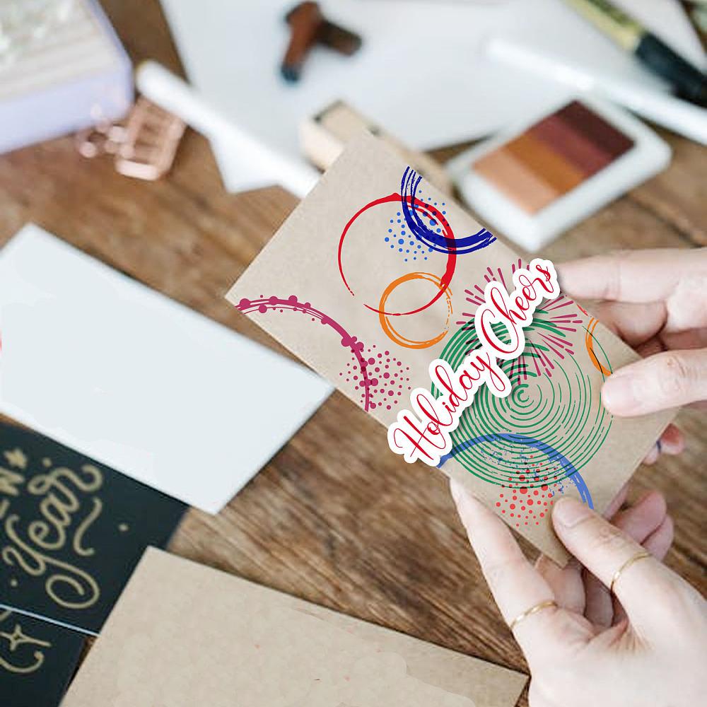 Custom PVC Plastic Clear Stamps for DIY Scrapbooking Photo Album Decorative Cards Making Round 160x110x3mm