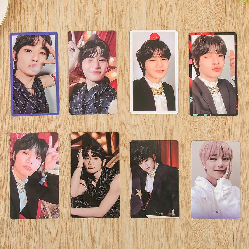 K-Pop 8Pcs Lomo Card Skzoo Circus Circus Felix Hyunjin Celebrity Surrounding Same Collection Card For Kids Adults Children's Birthday Gift Holiday