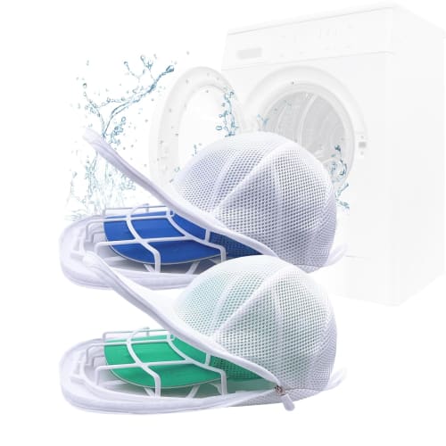 Raisme Cap Washer, Set of 2, Includes Protective Hat Washing Bag, Shape-Retaining, Machine Washable, Fully Washable, Hanging Storage, Baseball Cap Cle