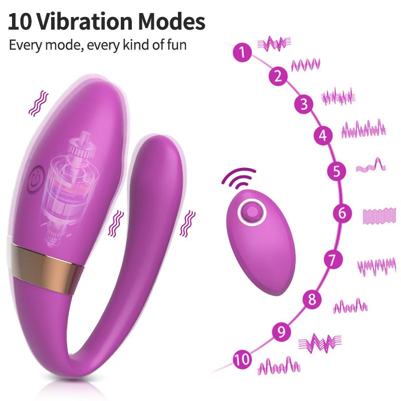 Wireless Remote Control Double Vibrators For Couple Wearable Dildo Female G Spot Stimulator Sex Toys Goods For Women Adults