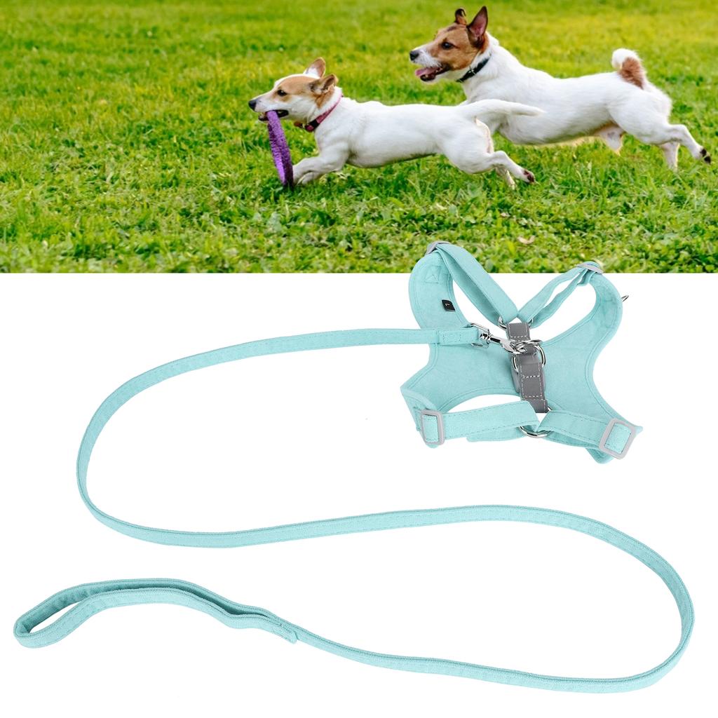 Pet Dog Harness Traction Rope Kit No Pull Choking Adjustable Vest Reflective Collar Type Comfortable Breathing BeltMint