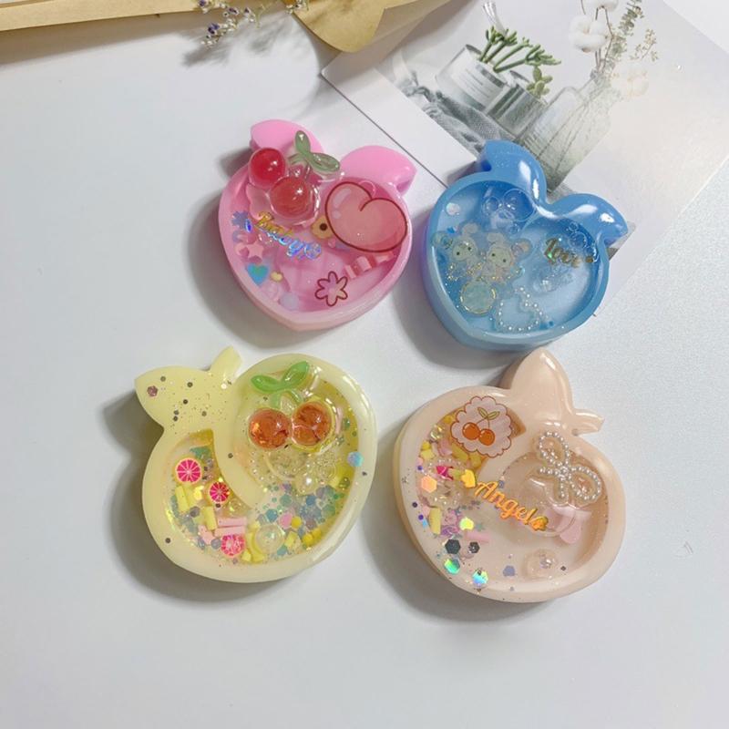 Silicone Cherry Fruit Pendant Mold Liquid Sand Keychain Accessories Mould Epoxy Resin Jewelry Molds Crafting Enthusiast
