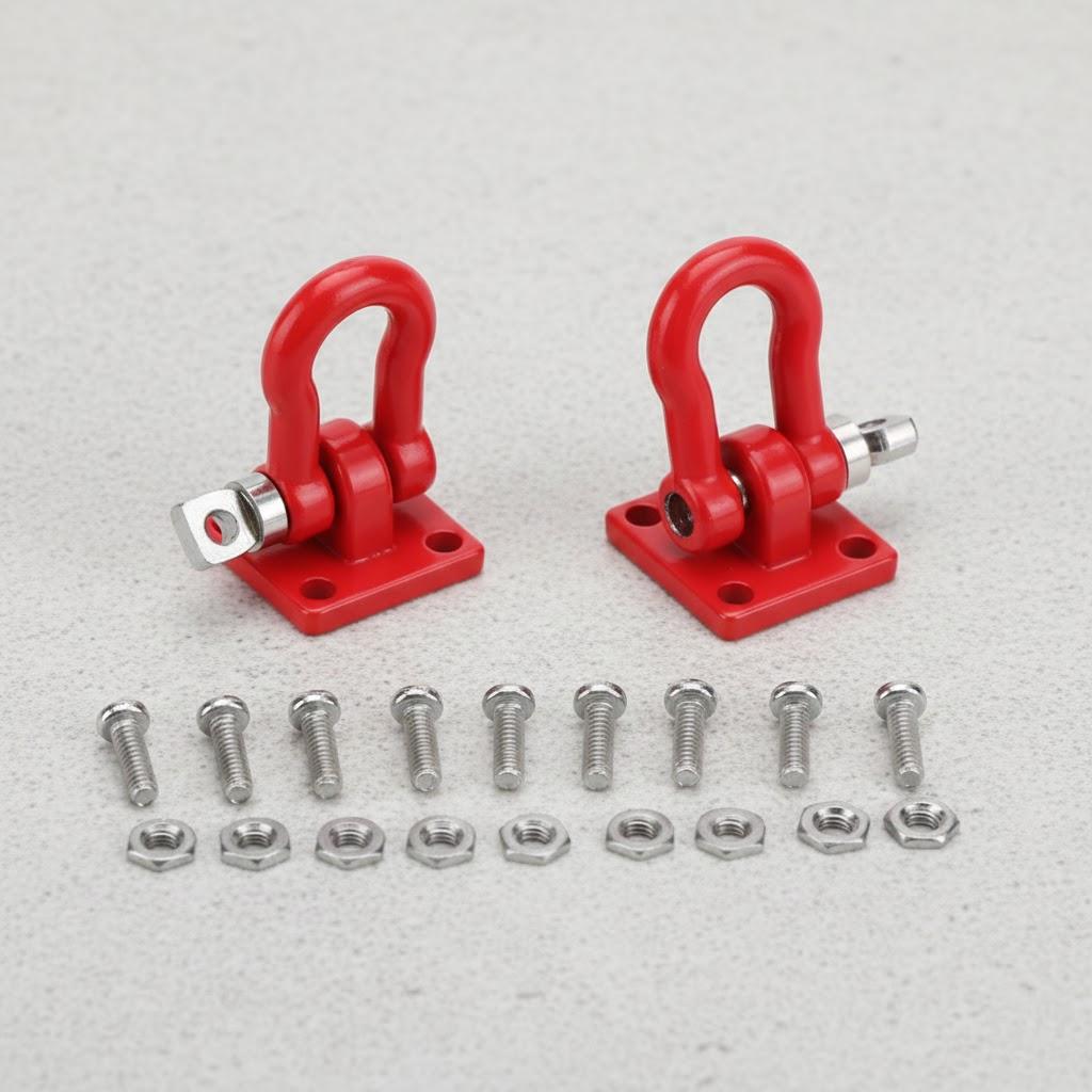 

Car Metal Accessories Red Rescue Button Climbing Simulation Hook Belt Screws Pair for Offroad Vehicles ATV SUV красный