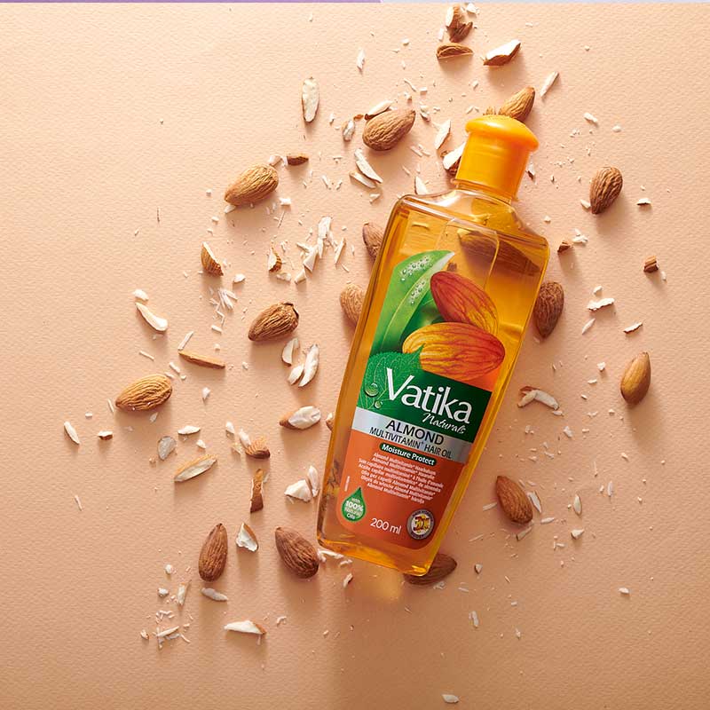 Multi Vitamin Hair Oil  Vatika Naturals Multivitamin Almond Hair Oil 200ml.