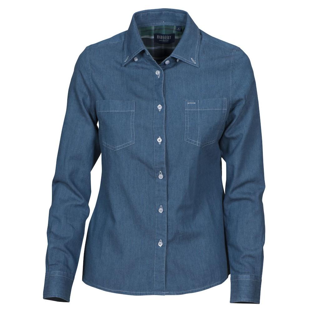 James Harvest Womens/Ladies Jupiter Denim Look Shirt