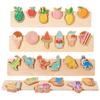 Wooden 3d Kids Shape Puzzle Animal Figures Early Education Cognitive Development