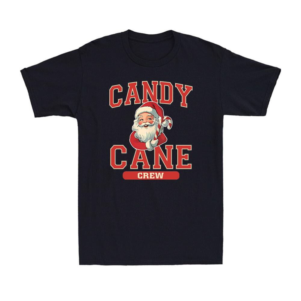 Candy Cane Crew Funny Santa Claus Family Christmas Party Gift Men s T-Shirt S