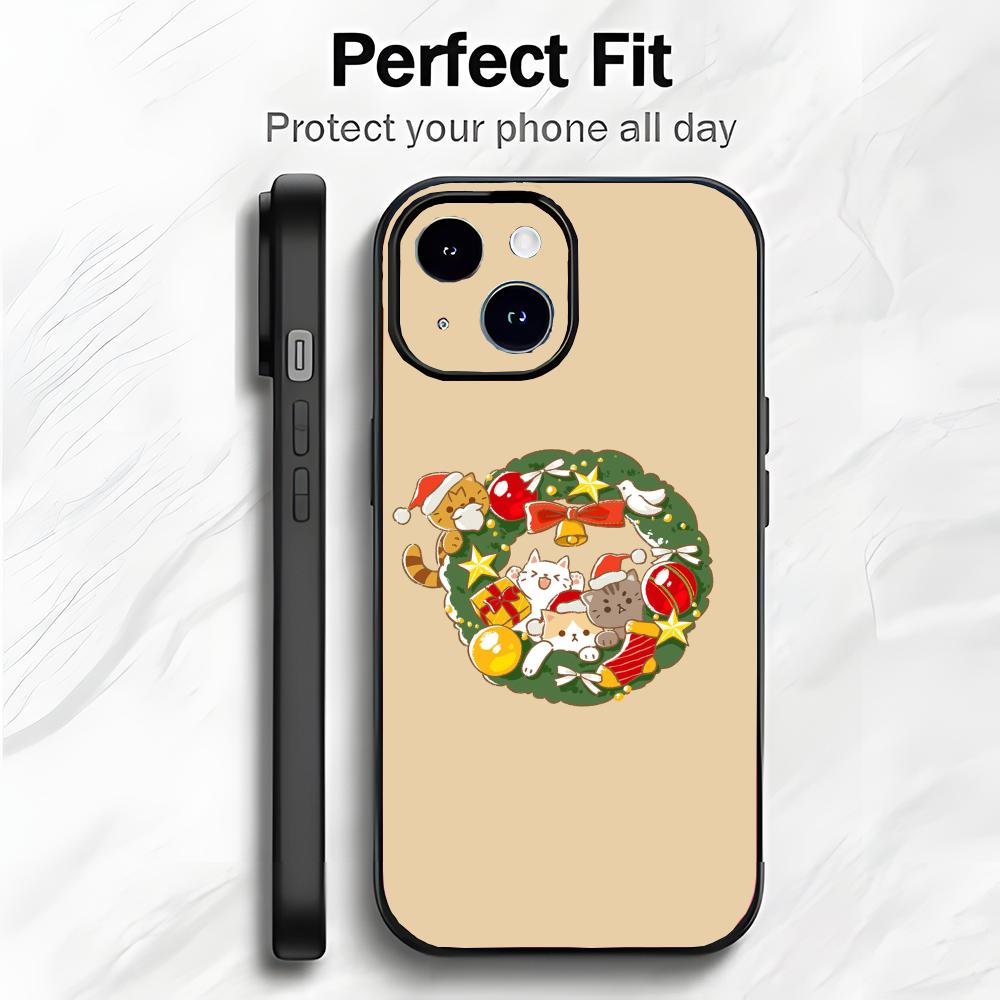 Christmas Festive Holiday Art Phone Case Phone Case Soft Packaging Lightweight For iPhone17 16 15 14 13ProMax