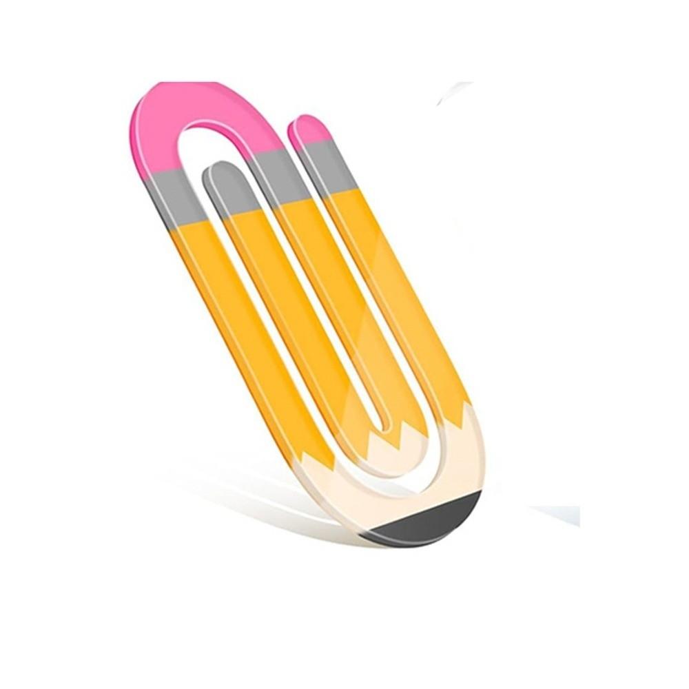 9pcs Big Size Heat Transfer Bookmark Acrylic DIY Pattern Paper Clip  Gift