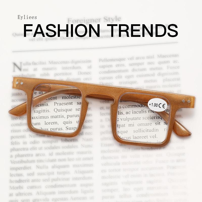Neue Blaulichtfilter-Lesebrille für Herren und Damen, quadratischer Rahmen, hochwertige klassische Lesebrille, Brillengestell für Herren