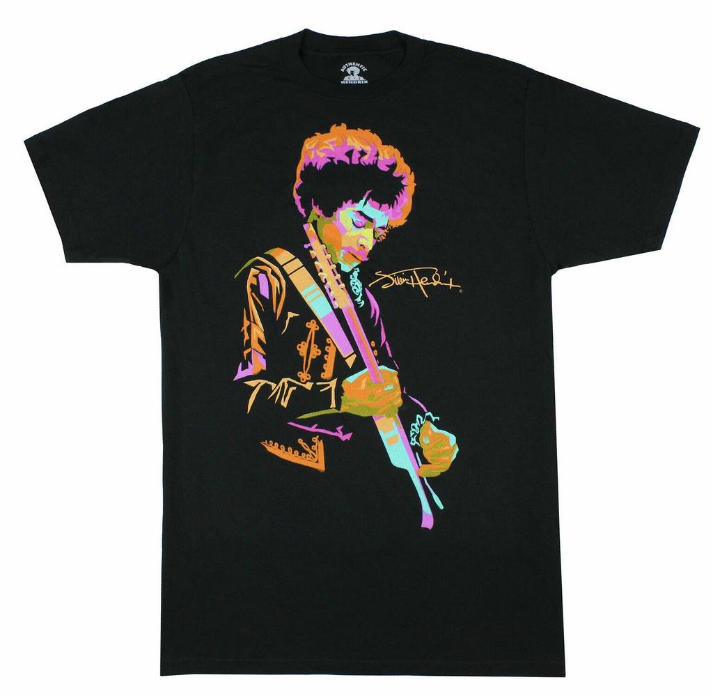 Rock Jimi Hendrix Chuck Boyd Pop Art Photo Graphic Tee Shirt New
