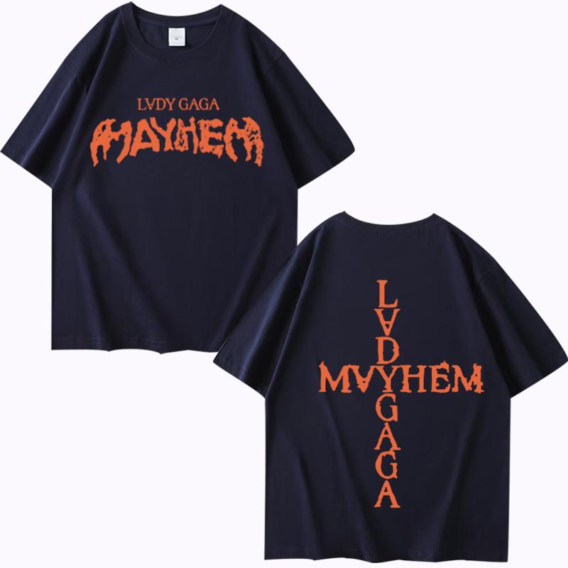 Lady Gaga Mayhem New Album T Shirt men women Oversized 100% Cotton cool Hot sale short sleeve Summer print Unisex plus size tops