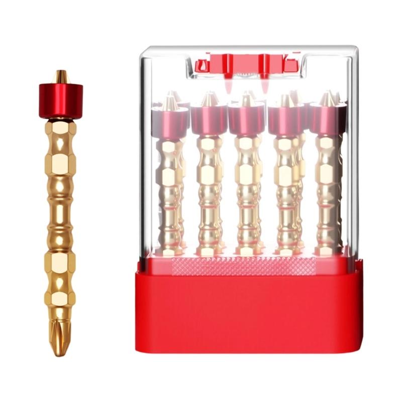Hardness 65mm Screwdriver Bit Double Crossing Head Hexagonal Handle Electric Screwdriver with Magnetic Screwdriver Set