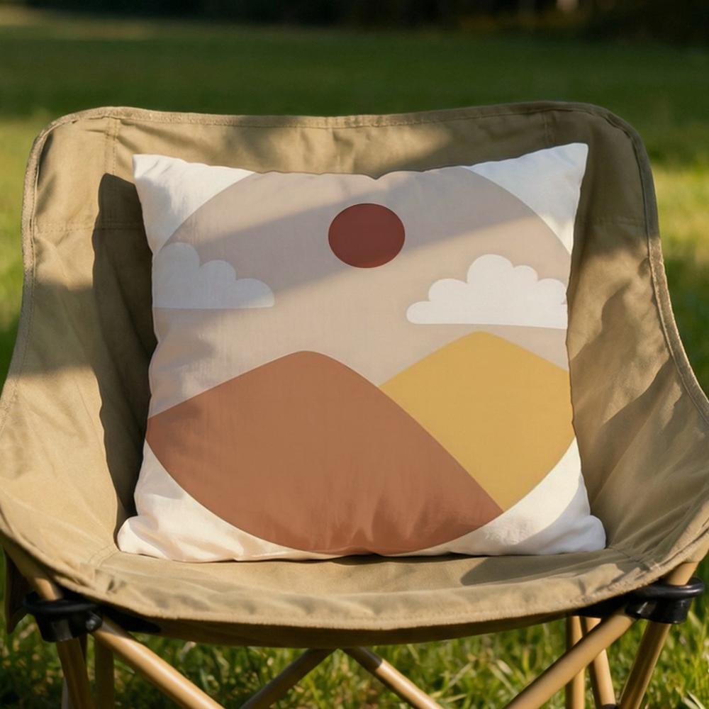 

Classic Sunrise Cartoon Cushion Cover Soft Reversible Durable Pillow Cover MultiScene Use for Home Car Daily Comfort 30X30cm