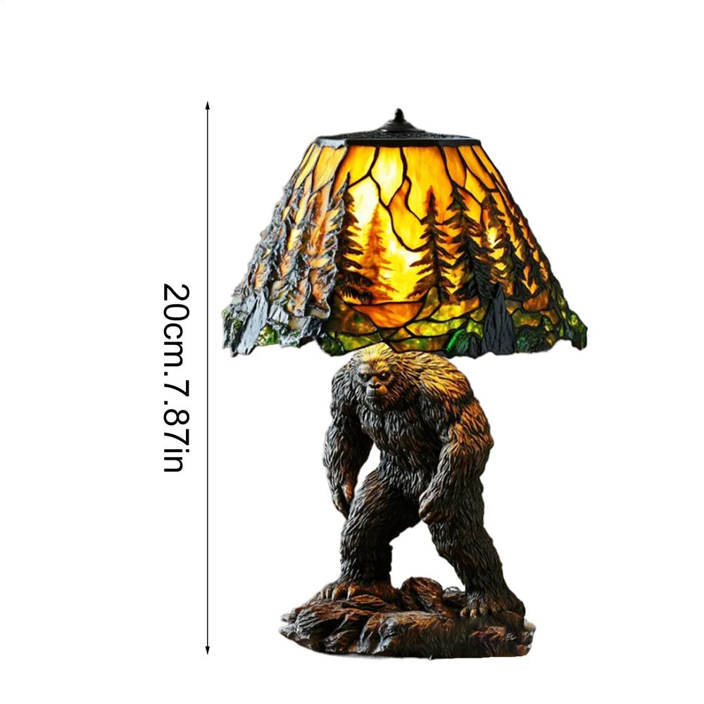 Animal Table Lamp LED Animal Bedside Table Lights Handmade Resin Sculpture Lamp Colorful Night Lighting for Nursery Bedroom Home