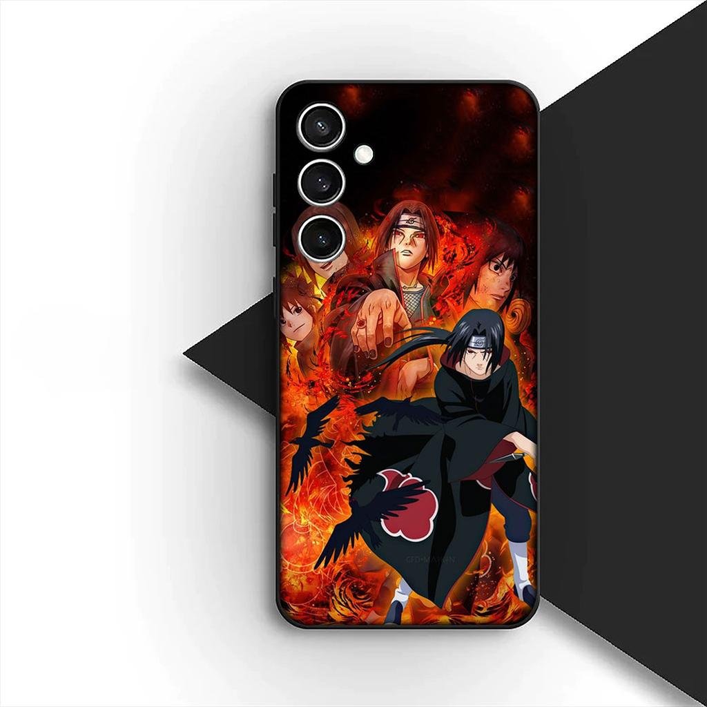 Cover for Samsung Galaxy S24 S25 S23 FE Ultra Plus S7 Edge S25+ S23+ A56 5G Casing Silicone Phone Case Akatsuki Narutos Pain