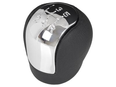 Opel Vectra C 02-08 Gear Shift Knob 5 SPEED ECO LEATHER + CHROME Reverse Gear At the BOTTOM