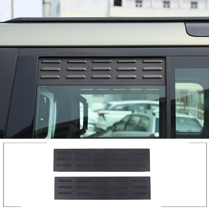 For Land Rover Defender 110 130 2020-2025+ aluminum alloy black car front and rear ventilation shutter sticker Car accessories