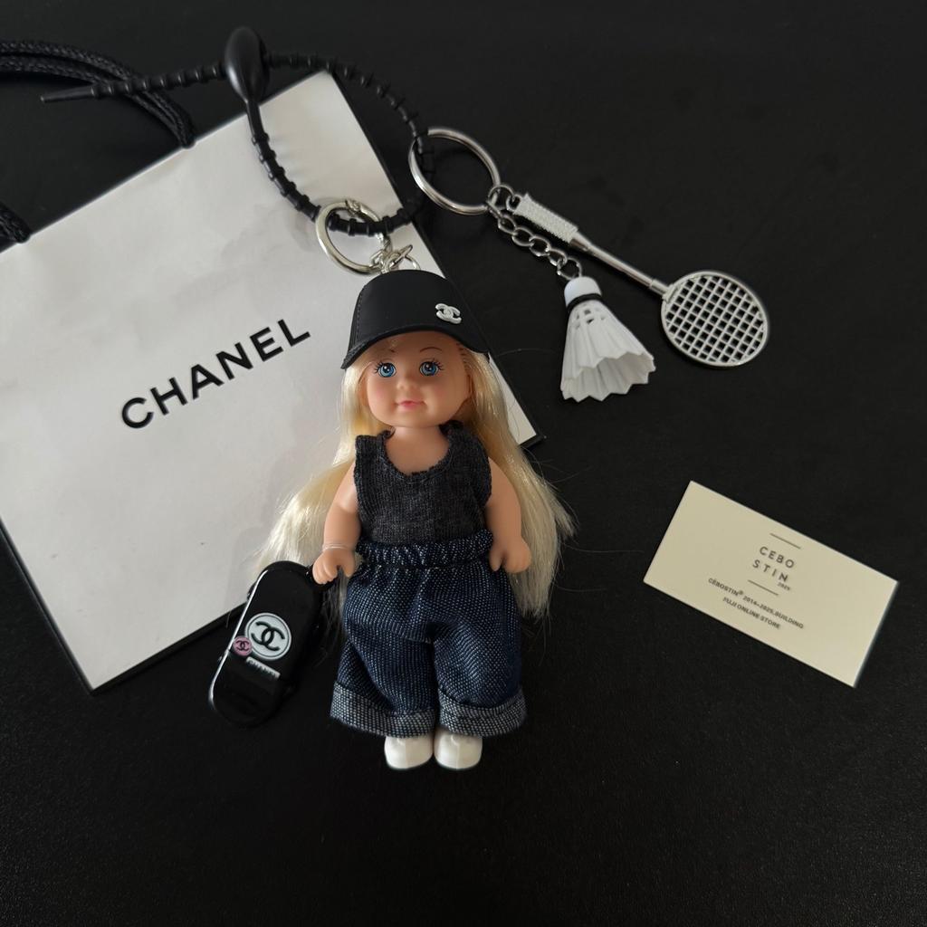 Creative DIY Imitation Vinyl Doll Trendy Girl Toy Bag Decorative Pendant Summer Bag Hanging Keychain