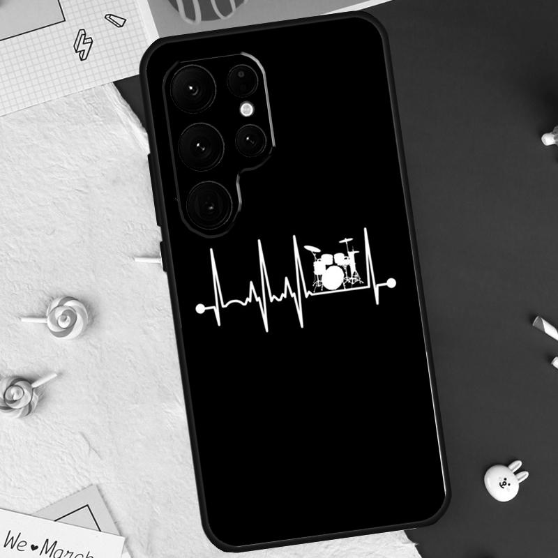 Musical Drum Drumsticks Drummers Case For Samsung Galaxy S26 Ultra S23 S22 S21 S20 S24 S25 Ultra S10 Plus S25 FE Cover Shell