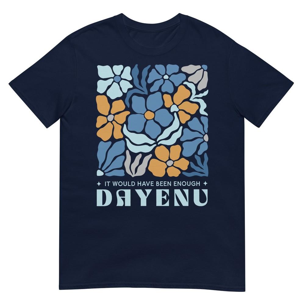 Passover Dayenu Boho Floral Pesach Jewish Humor TShirt S