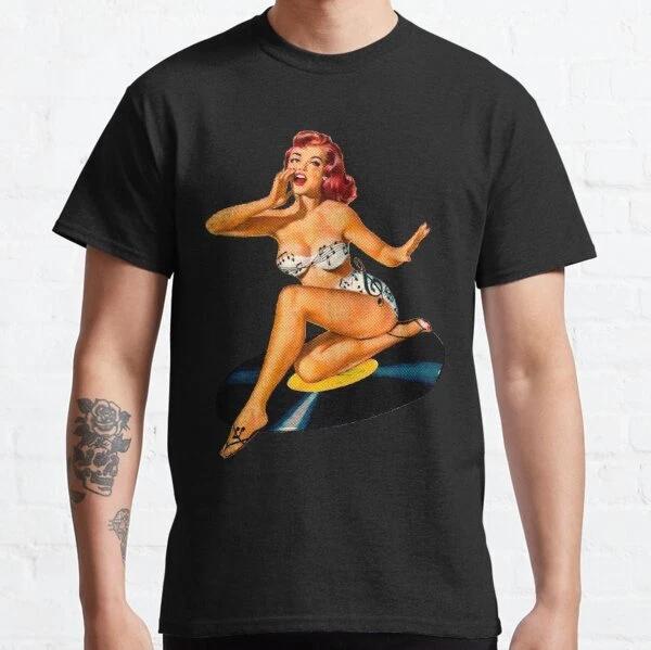 Rockabilly Goddess Retro Vintage Fun Classic T-Shirt S-3XL S