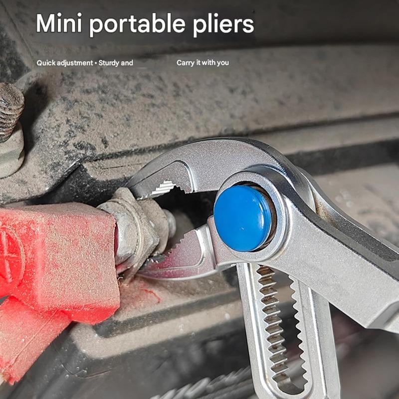 Universal Pipe Plier Wrench Mini Portable Multi-functional Water Pipe Clamp Adjustable Tool For Narrow Space Plumbing & Repairs