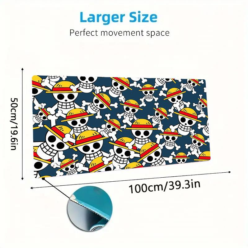 One Piece3 Print  Cushion Non-slip Laptop Tablet Big Mousepad XXL Mat Mini PC Playmat With Lock edge