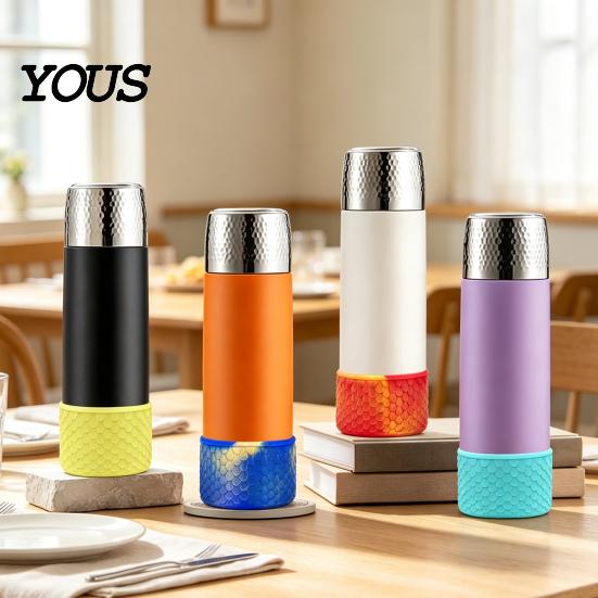 Ice Cup Base Protector Silicone Boot, Fish Scale Pattern Decor, Soft Elastic Water Bottle Tumbler Accessories for Travel Protective Sleeve, Anti-Slip