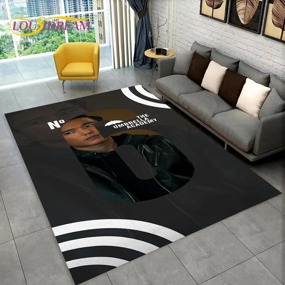 Kobercový koberec The Umbrella Academy TV Film, Koberec pro domácí obývací pokoj ložnici pohovku rohožku dekorace, dětská hrací protiskluzová podložka 3D